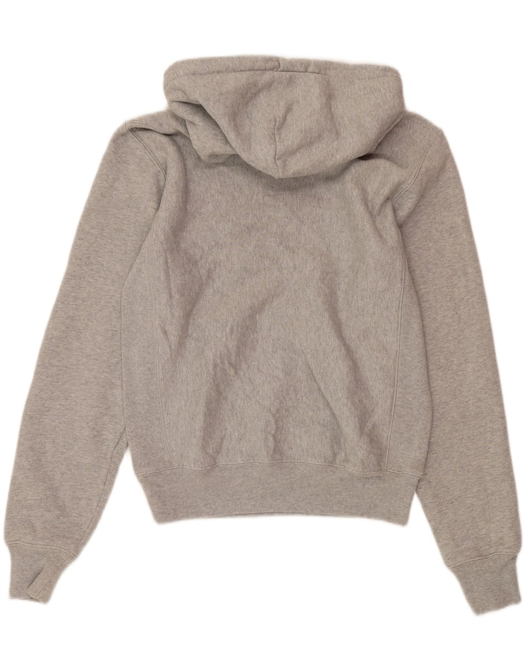 CHAMPION Mens Reverse Weave Hoodie Jumper Small Grey Cotton