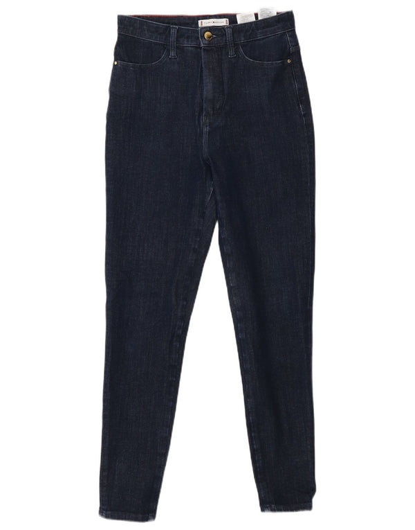 Tommy Hilfiger Womens Sculpt Skinny Jeans W27 L26 Navy Blue Cotton