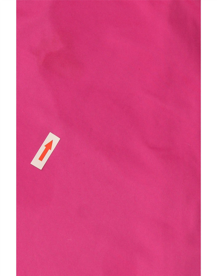 Puma Womens Zip Hoodie Sweater UK 16 Large Pink Polyester