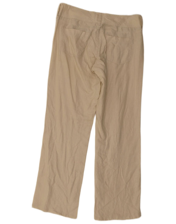 Massimo Dutti Pantaloni Drepți Casual Femei EU 42 Mari L32 L32 Bej