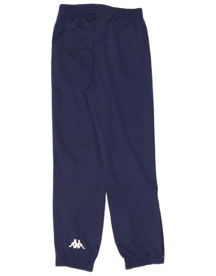 Kappa Mens Graphic Tracksuit Trousers Joggers Small Navy Blue Polyester