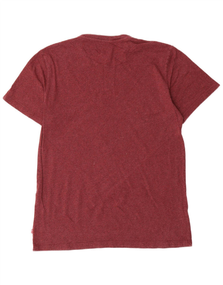 Levi's Tee-Shirt Graphique Homme Large Bordeaux Moucheté
