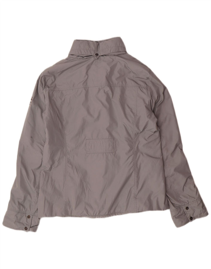 Champion Womens Hooded Windbreaker Jacket UK 18 XL Grey Polyester