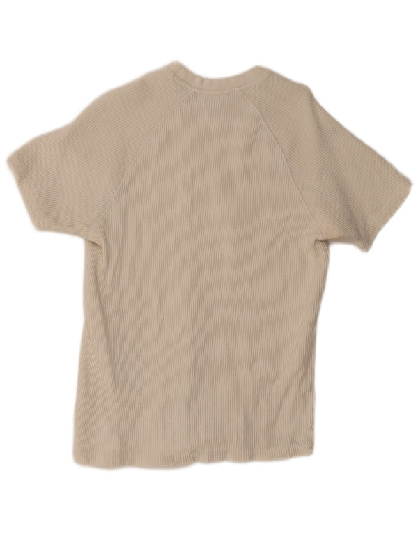 Zara Hombre Camiseta Top Small Algodón Blanco