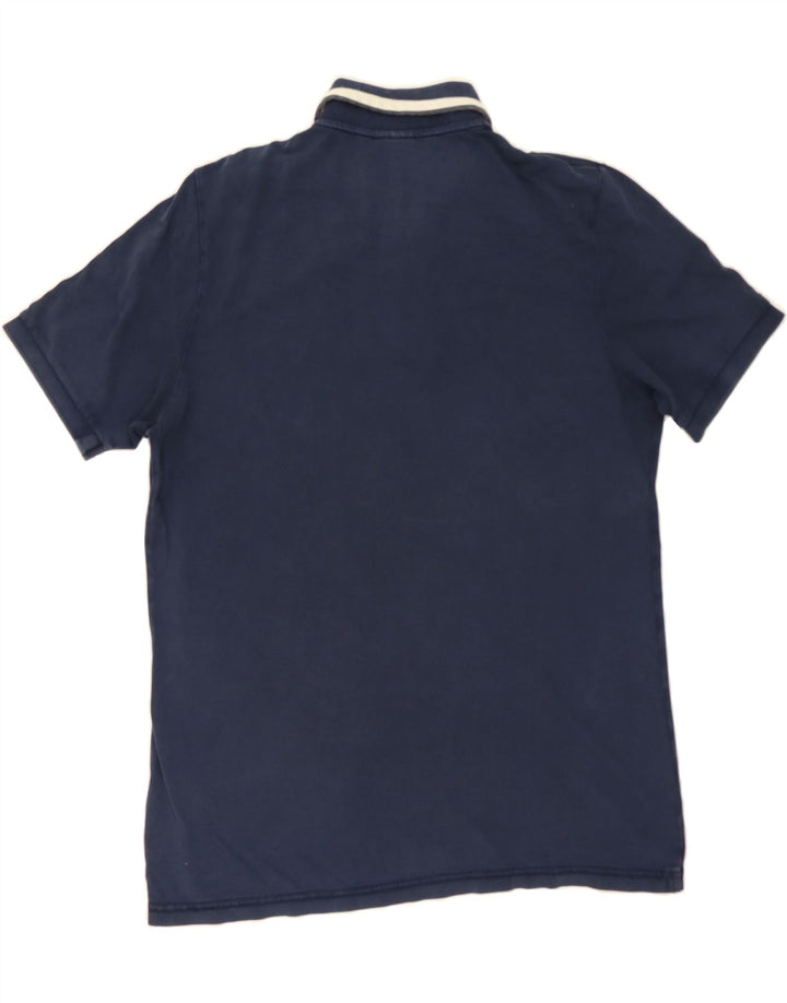 NAPAPIJRI Mens Polo Shirt Medium Navy Blue Cotton Vintage Napapijri and Second-Hand Napapijri from Messina Hembry 