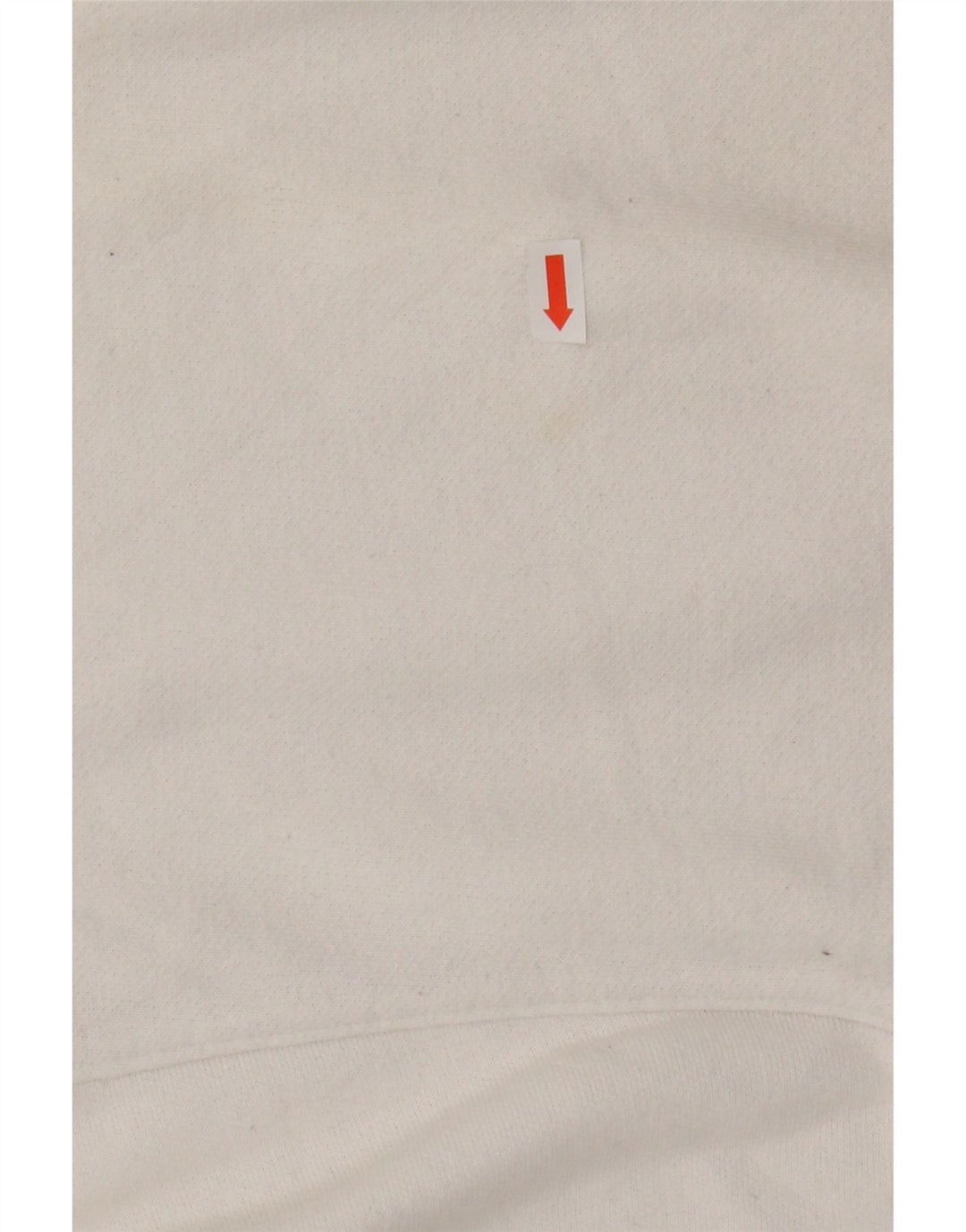 CHAMPION Womens Oversized Crop Sweatshirt Jumper UK 14 Medium White Cotton