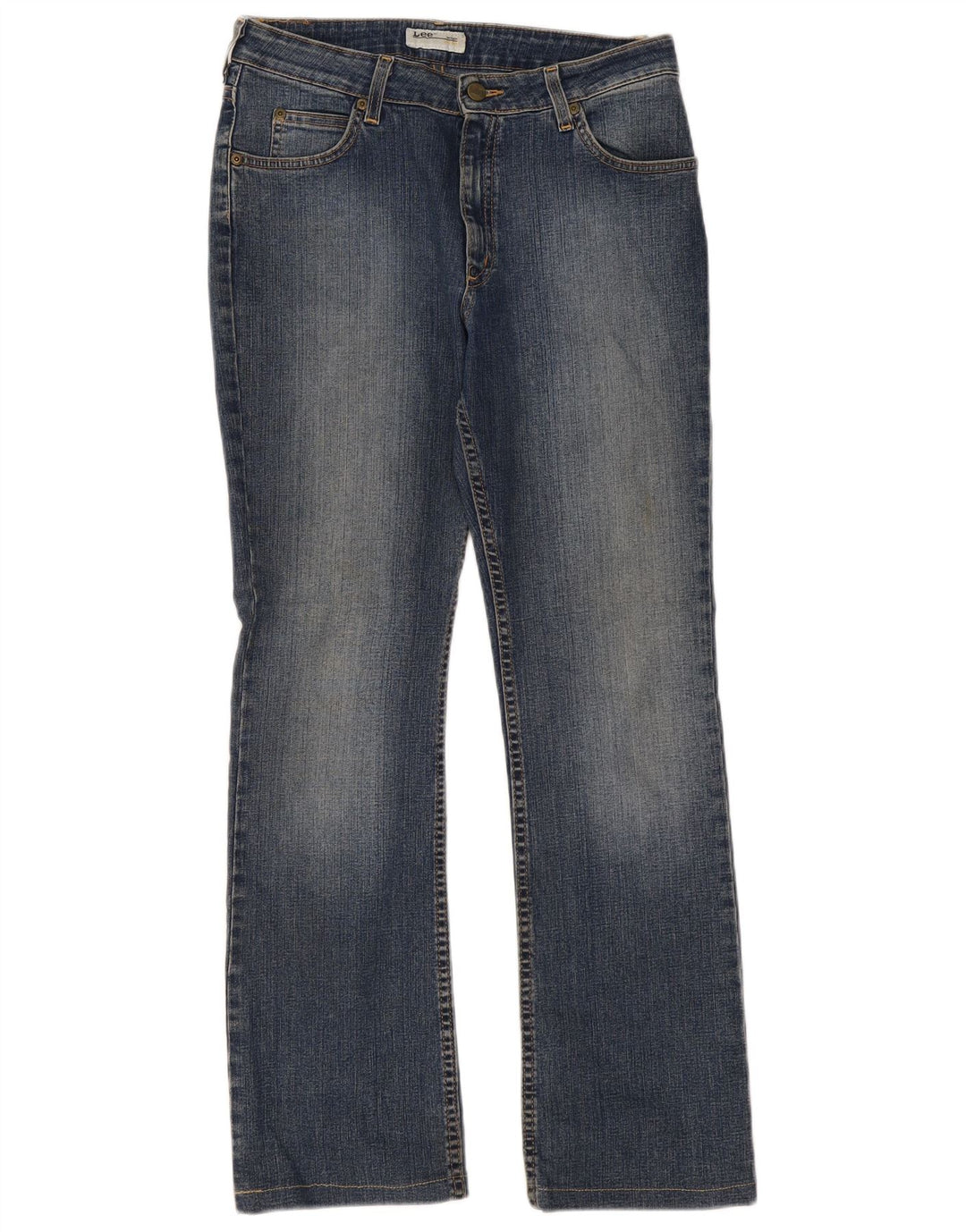 Lee Womens Cameron Straight Jeans W31 L29 Blue Cotton