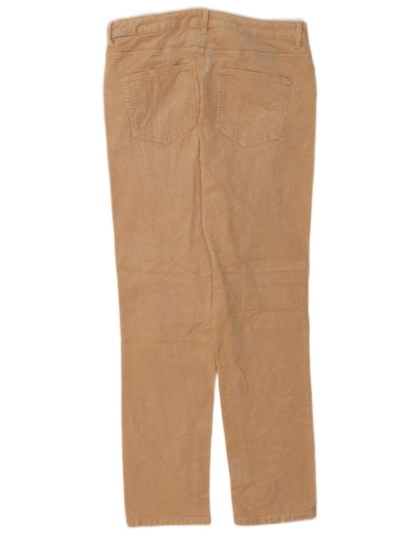 Marks & Spencer Pantalon fuselé en velours côtelé pour femme UK 16 Large W34 L30 Beige