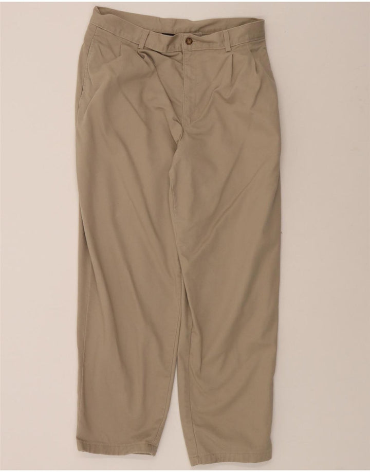 IZOD Mens Pegged Chino Trousers W32 L28 Beige Vintage Izod and Second-Hand Izod from Messina Hembry 