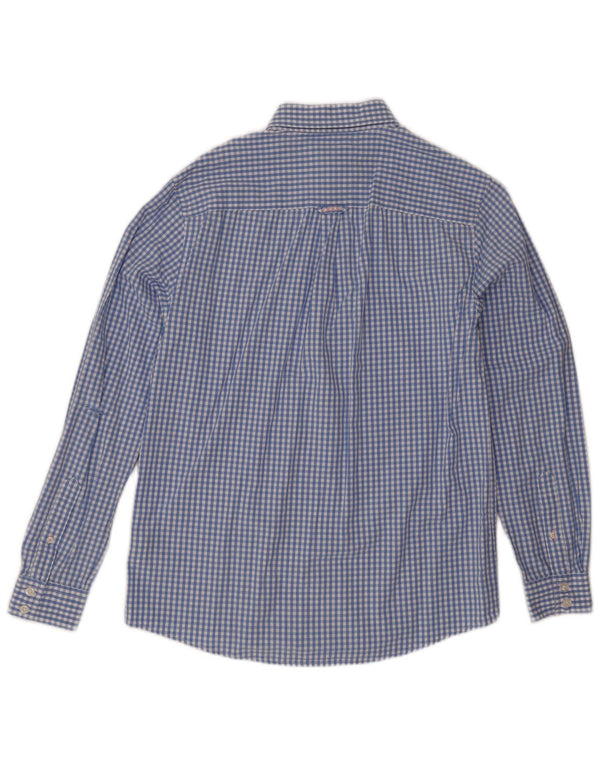 Crew Clothing Mens Classic Fit Shirt Kis kék Gingham Cotton