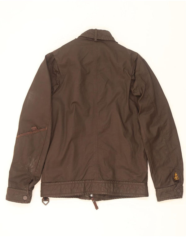 Superdry Chaqueta Bomber De Algodón Encerado Para Hombre UK 40 Large Khaki