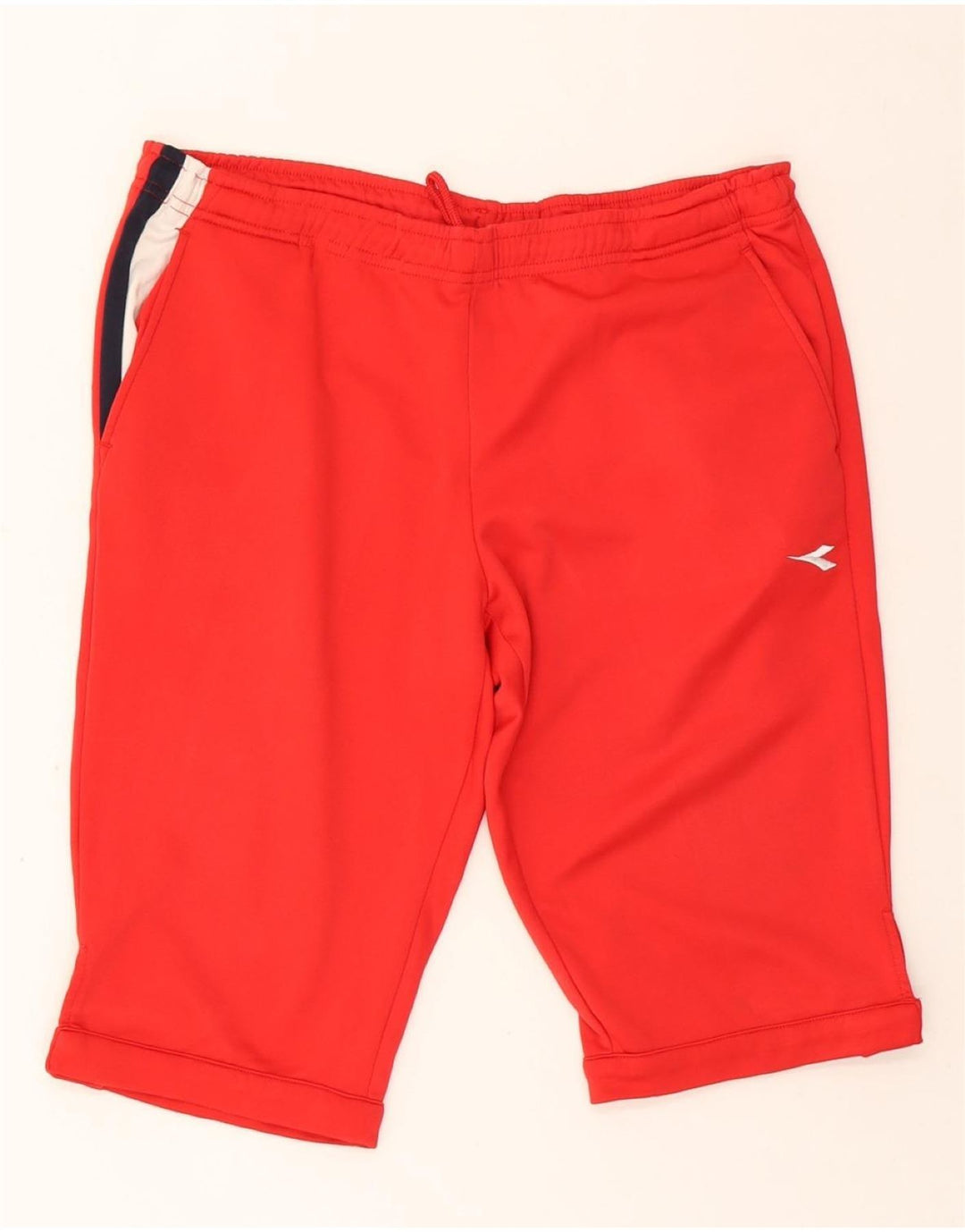 DIADORA Mens Sport Shorts Medium  Red Colourblock Polyester Vintage Diadora and Second-Hand Diadora from Messina Hembry 