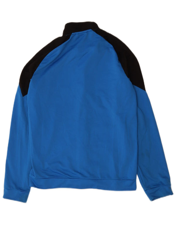 Puma Boys Graphic Tracksuit Top Jacket 15-16 Years Blue Colourblock
