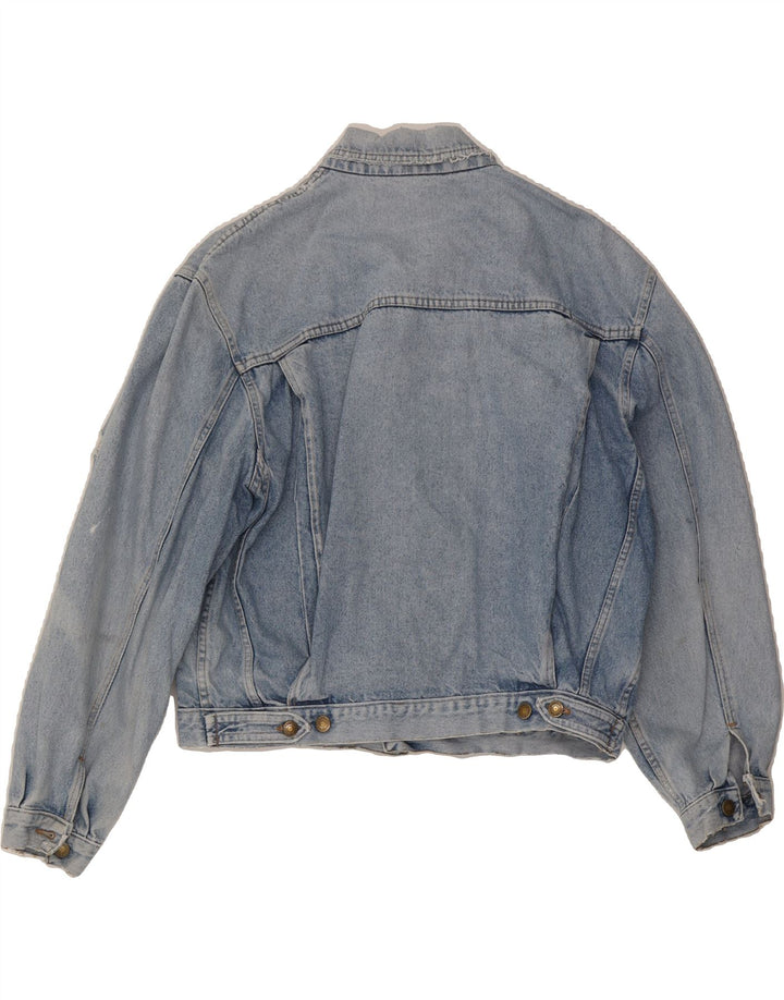 WAMPUM Womens Oversized Denim Jacket UK 18 XL Blue Cotton Vintage Wampum and Second-Hand Wampum from Messina Hembry 