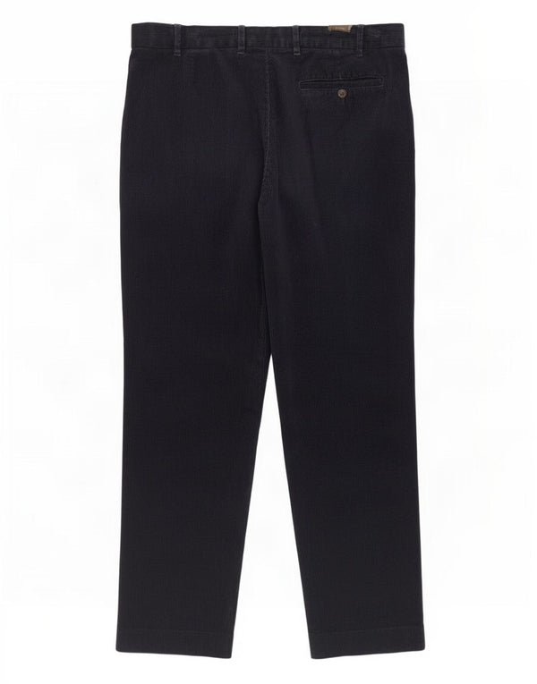 Marks & Spencer Regular Fit fløjlsbukser til kvinder W38 L31 Marineblå