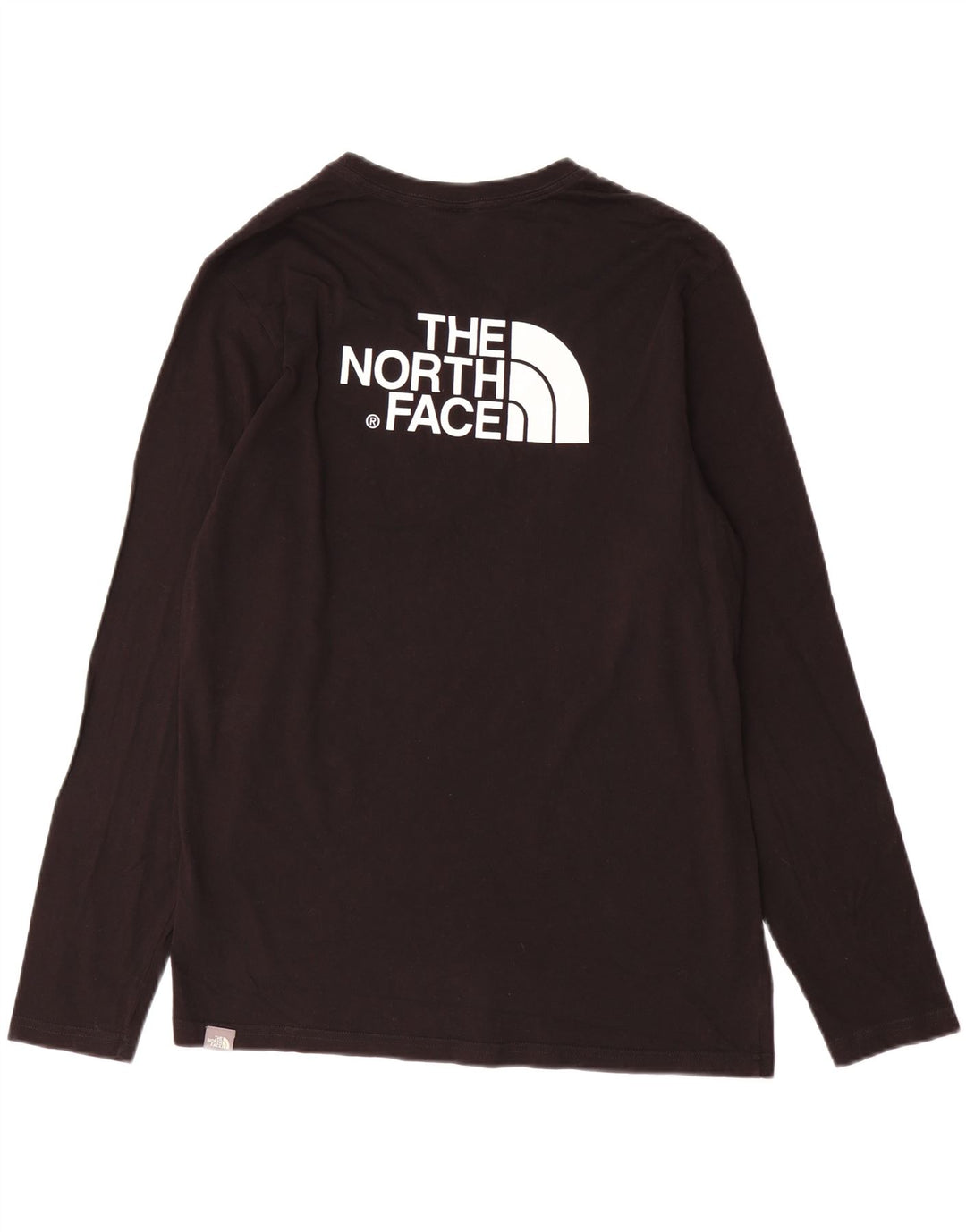 Top da uomo The North Face a maniche lunghe in cotone nero medio