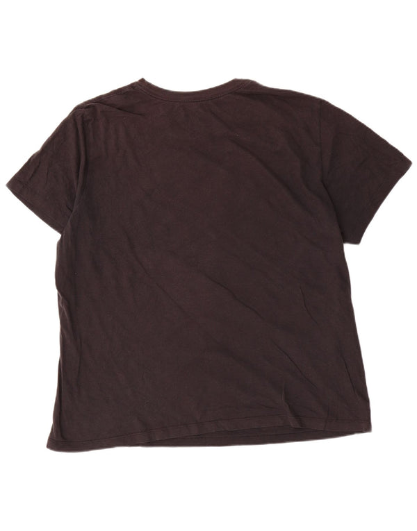 Nike grafisk T-shirt top til mænd, stor sort bomuld