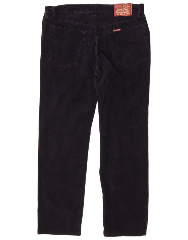 Carrera Pantalon droit en velours côtelé pour homme IT 50 Large W34 L28 Bleu marine