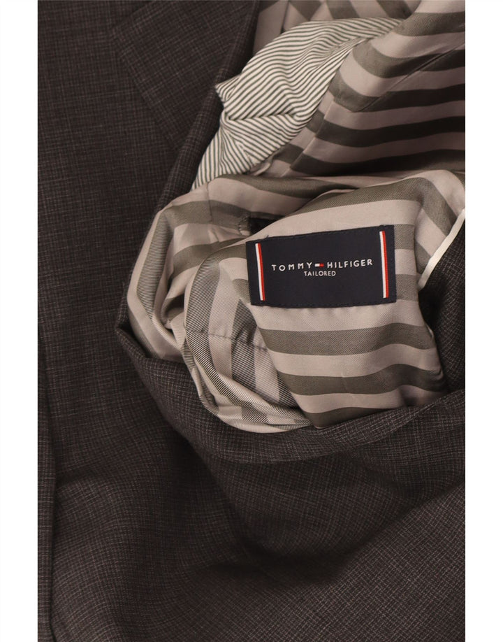 Tommy Hilfiger Herren-Blazer mit 2 Knöpfen, IT 48, mittelgraue Wolle