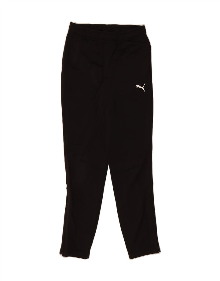 PUMA Boys Tracksuit Trousers 11-12 Years  Black Polyester Vintage Puma and Second-Hand Puma from Messina Hembry 