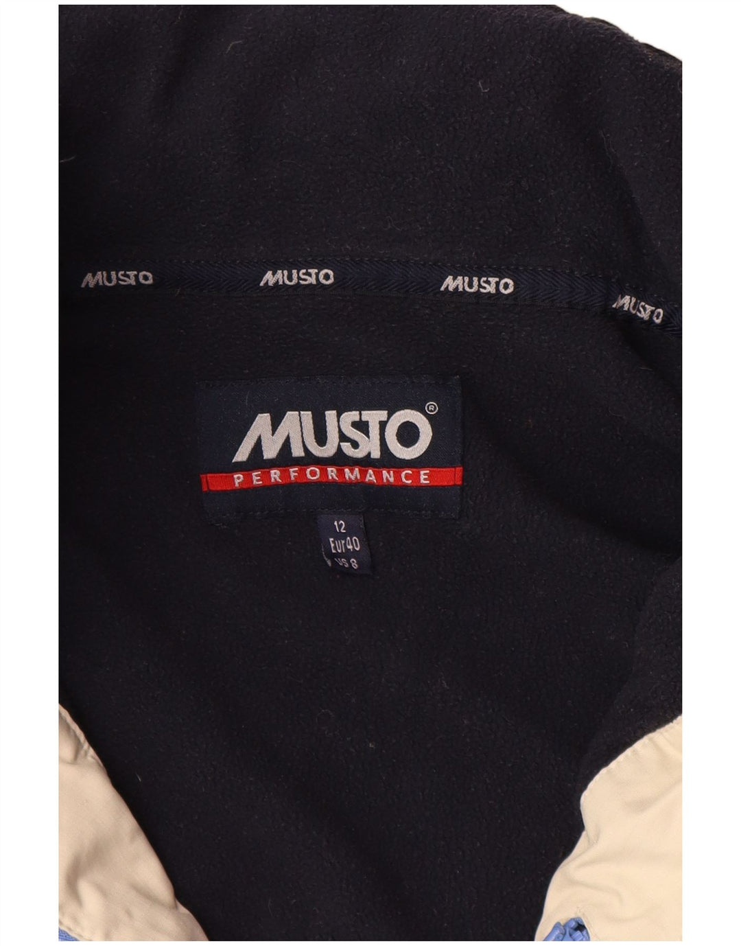 Musto Womens Windbreaker Jacket UK 12 Medium  Blue Polyester