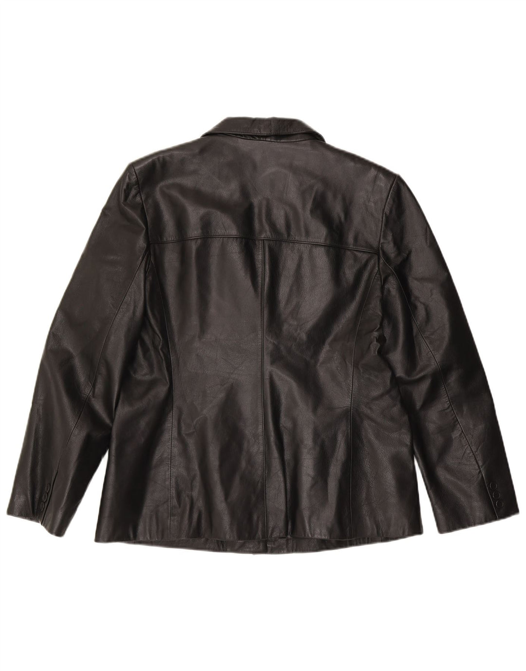 DANIER Womens Leather Jacket UK 20/22 2XL Black Leather