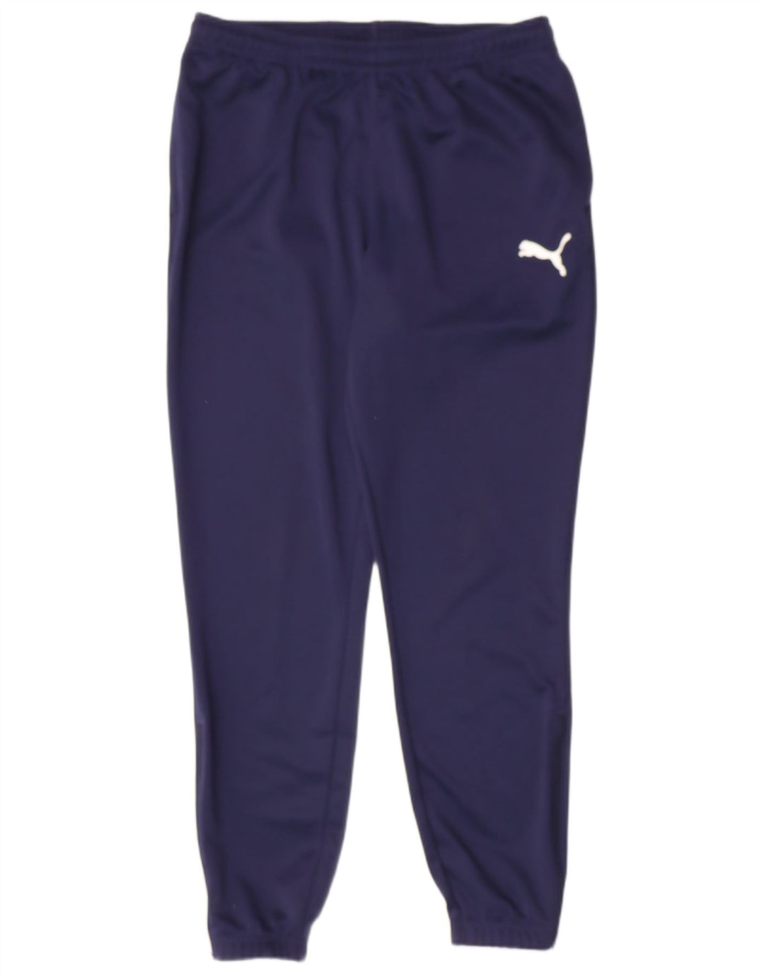 PUMA Mens Tracksuit Trousers Joggers Large  Navy Blue Polyester