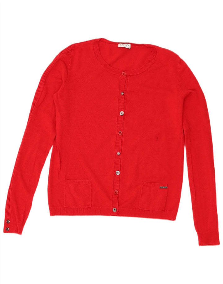 Liu Jo Womens Cardigan Sweater UK 8 Small Red