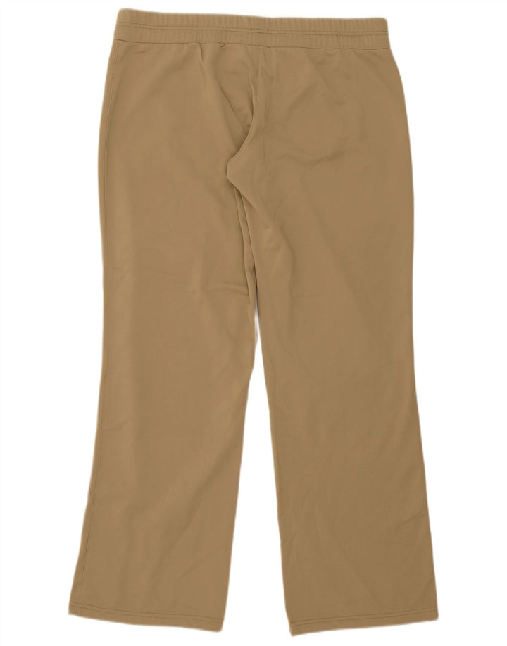 Nike Womens Tracksuit Trousers UK 16/18 Large Beige Polyester