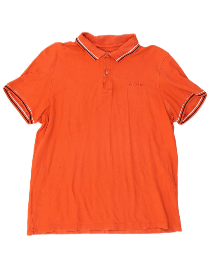 Lotto Mens Polo Shirt XL Orange