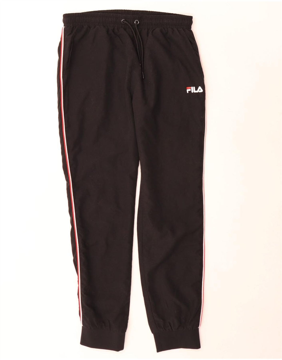 Fila Hombre Pantalones De Chándal Joggers Small Poliéster Negro