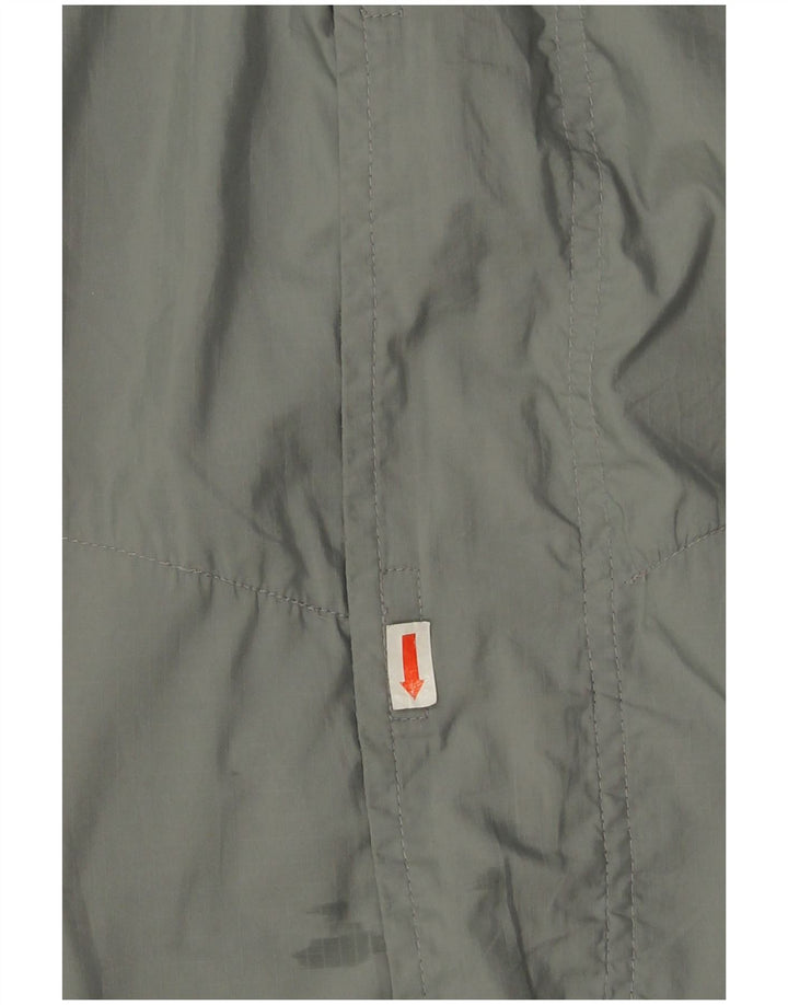 Adidas Mens Rain Jacket UK 40 Large Grey Colourblock Polyester