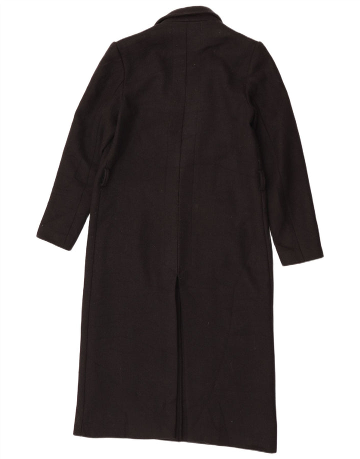Sandro Ferrone Womens Overcoat UK 12 Medium Black Wool