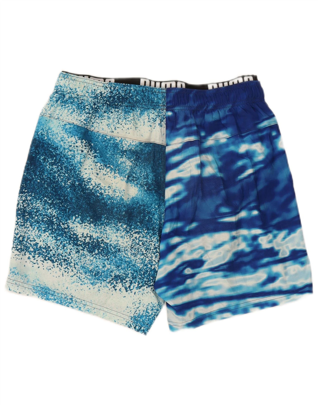 Puma Mens Swimming Shorts Medium Blue Tie Dye Polyester