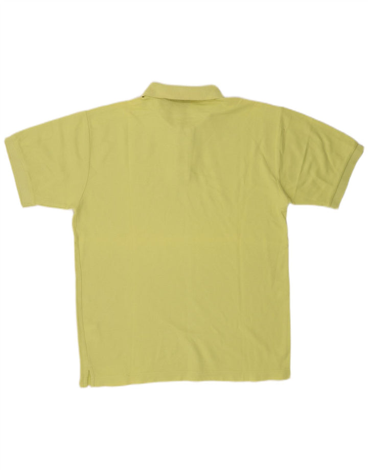 Fila Mens Polo Shirt Large Yellow Cotton