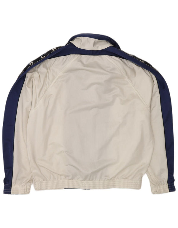 Champion Mens Graphic Tracksuit Top Jacket Small White Colourblock