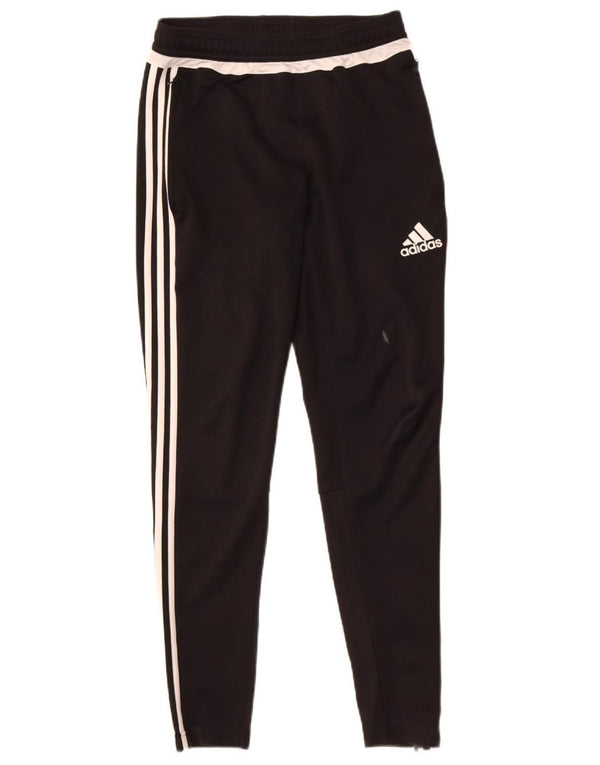 Męskie spodnie dresowe Adidas Climacool, małe, czarne, z blokami kolorów, z poliestru