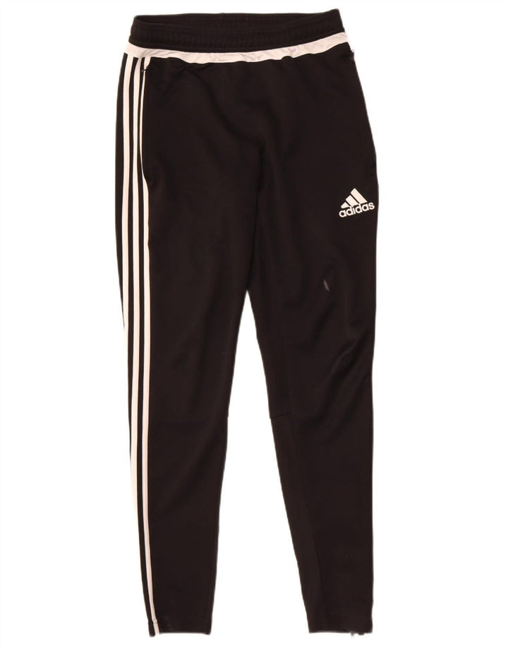 Męskie spodnie dresowe Adidas Climacool, małe, czarne, z blokami kolorów, z poliestru