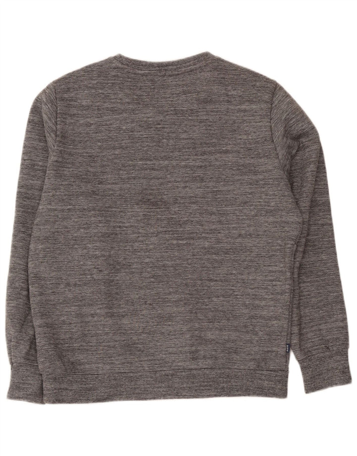 Superdry Homme Sweatshirt Jumper XL Gris Moucheté Coton