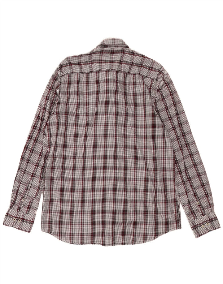 LERROS Mens Grant Fit Shirt Large Multicoloured Check Cotton