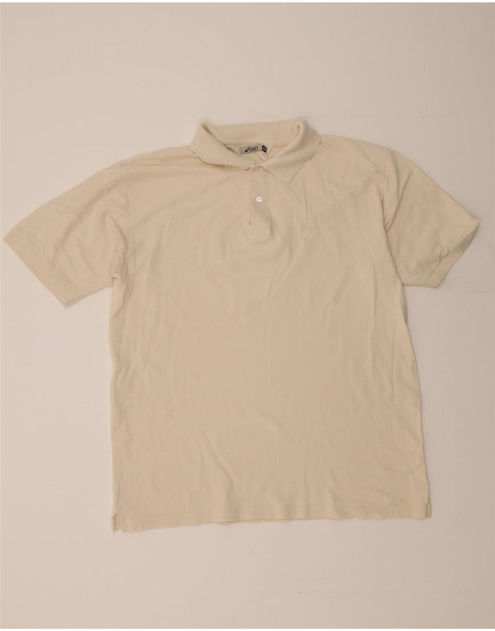 OASIS Mens Polo Shirt 2XL Off White Cotton Vintage Oasis and Second-Hand Oasis from Messina Hembry 