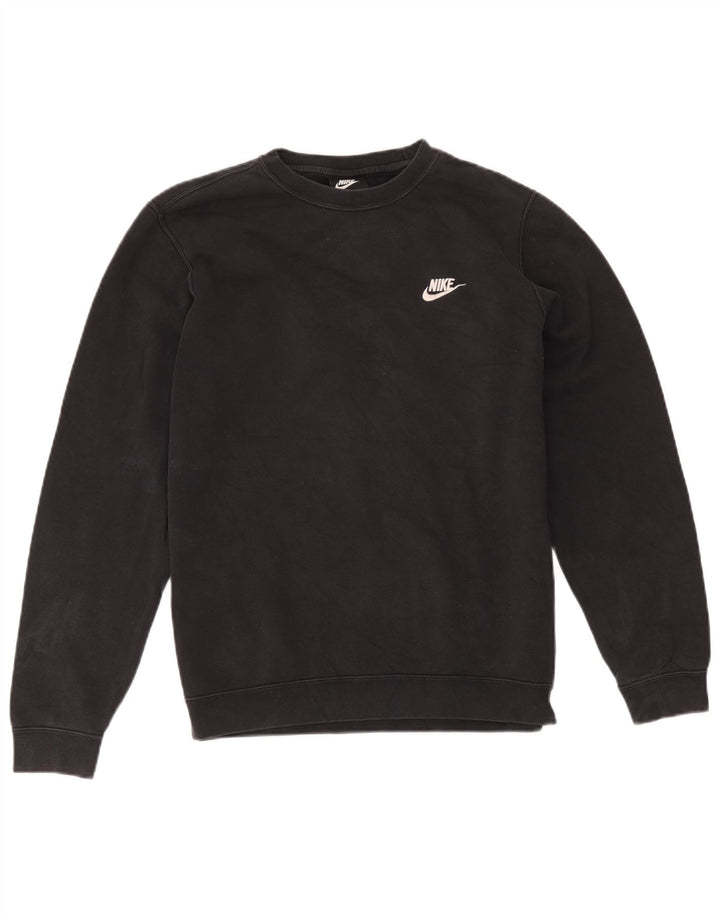 Nike Mens Sweatshirt Jumper Medium Black Cotton