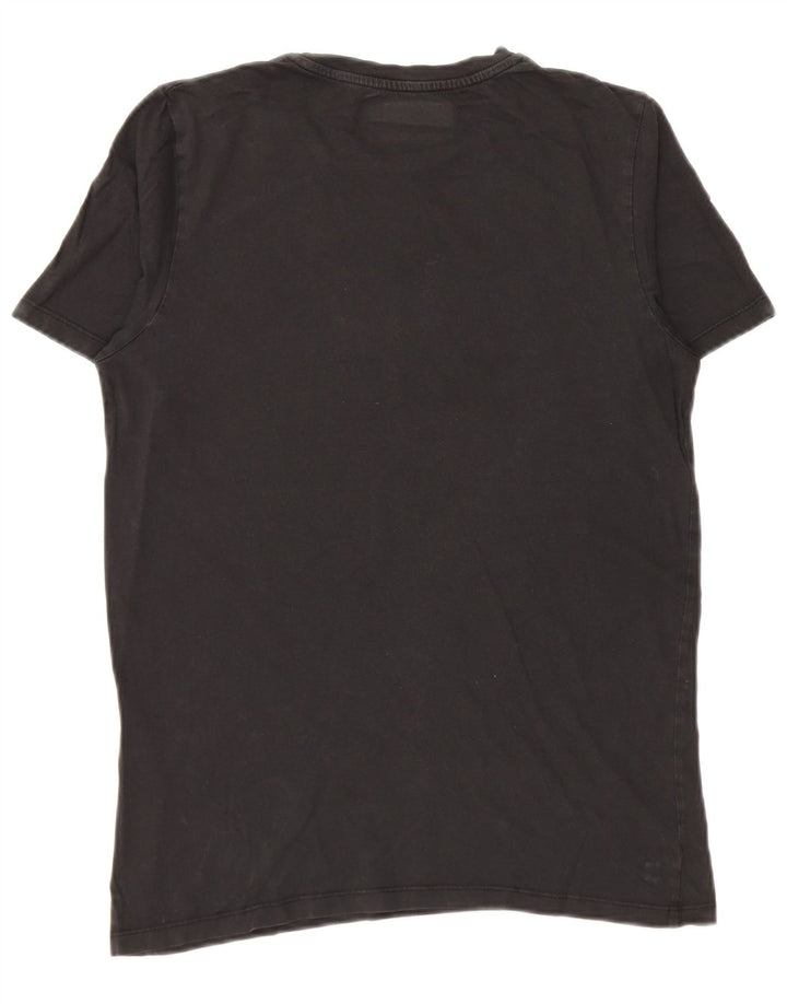 Jack & Jones Mens Graphic T-Shirt Top Small Black