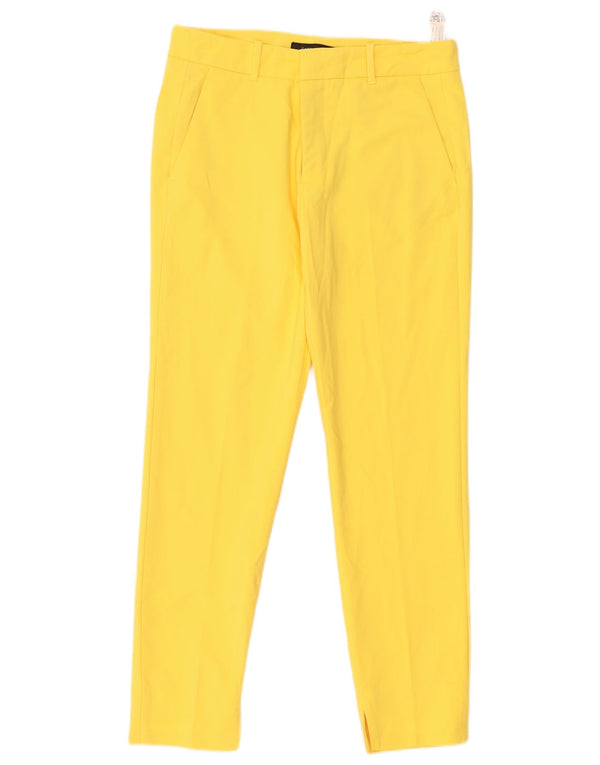 Zara Γυναικείο Slim παντελόνι Chino EU 38 Small W28 L28 Κίτρινο βαμβακερό