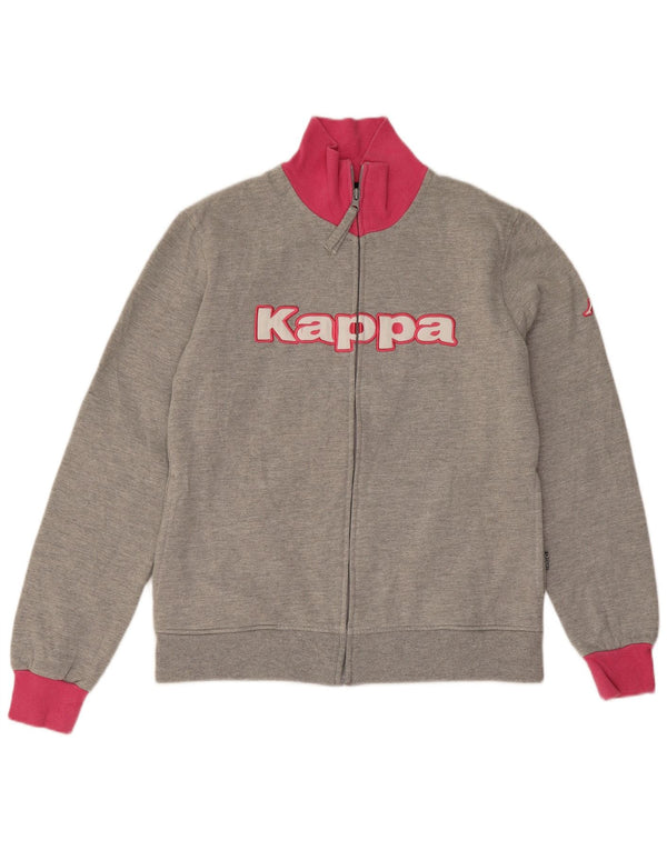 Giacca da tuta grafica da donna Kappa UK 12 Colorblock grigio medio