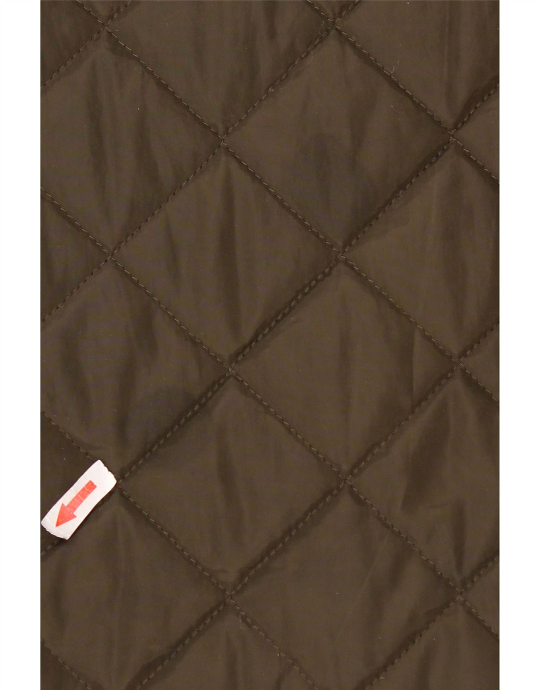 Dkny Womens Hooded Quilted Overcoat UK 16 Large Khaki Polyester