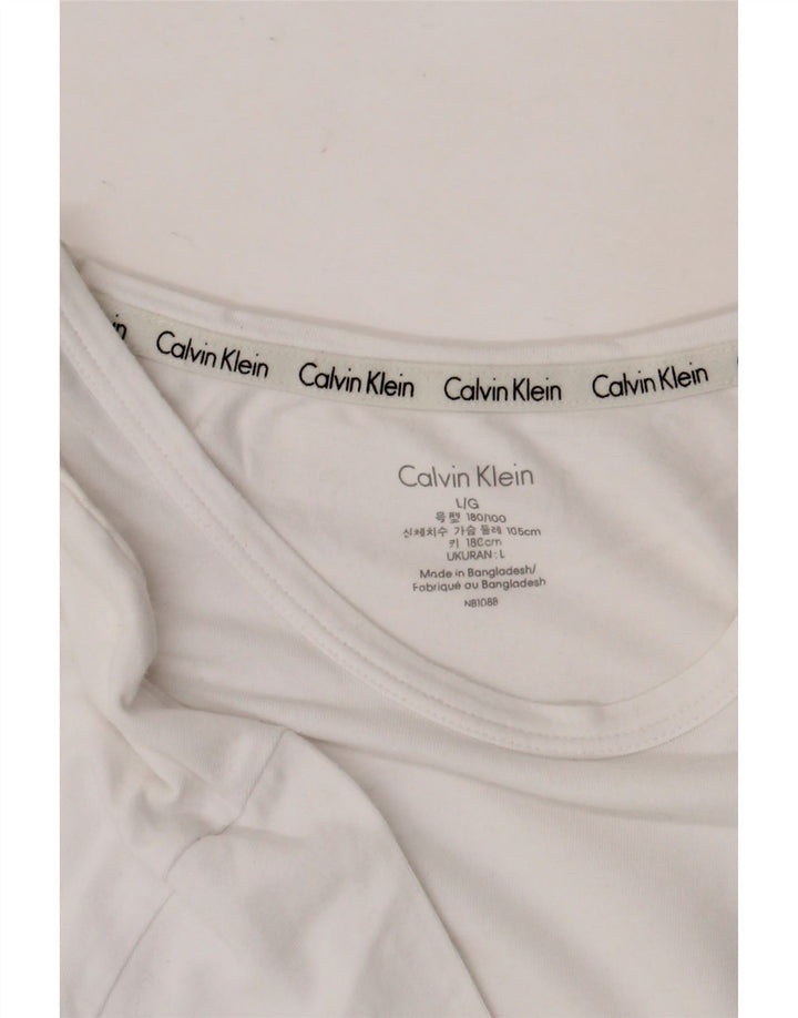 Calvin Klein Mens T-Shirt Top Large White