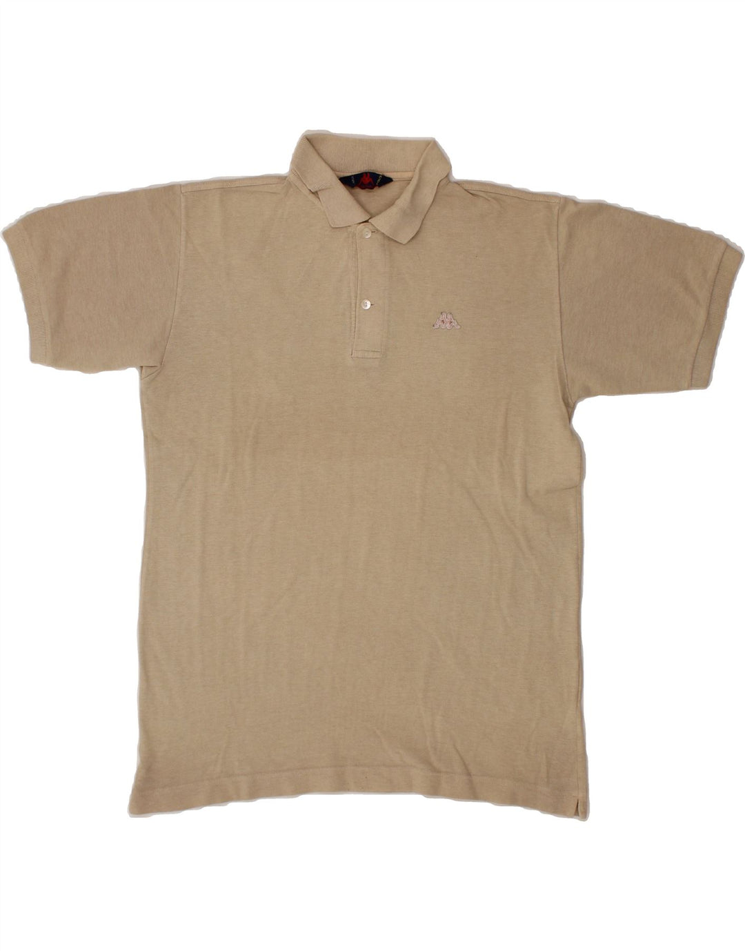 KAPPA Mens Polo Shirt Large Beige Cotton Vintage Kappa and Second-Hand Kappa from Messina Hembry 