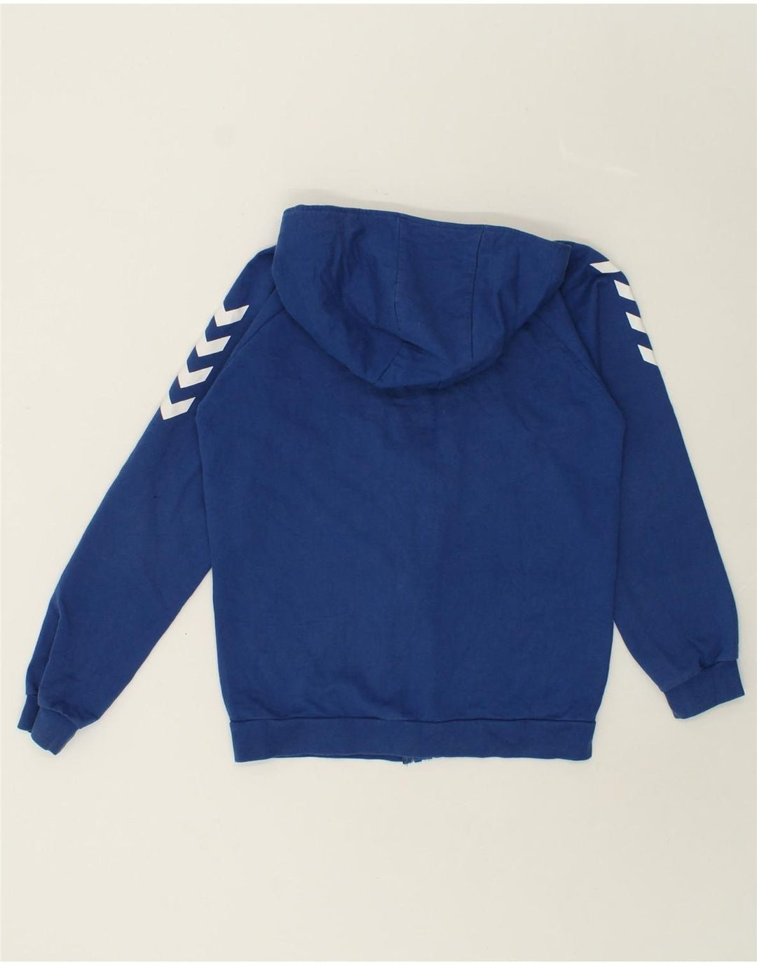 HUMMEL Boys Zip Hoodie Sweater 13-14 Years Blue Cotton Vintage Hummel and Second-Hand Hummel from Messina Hembry 