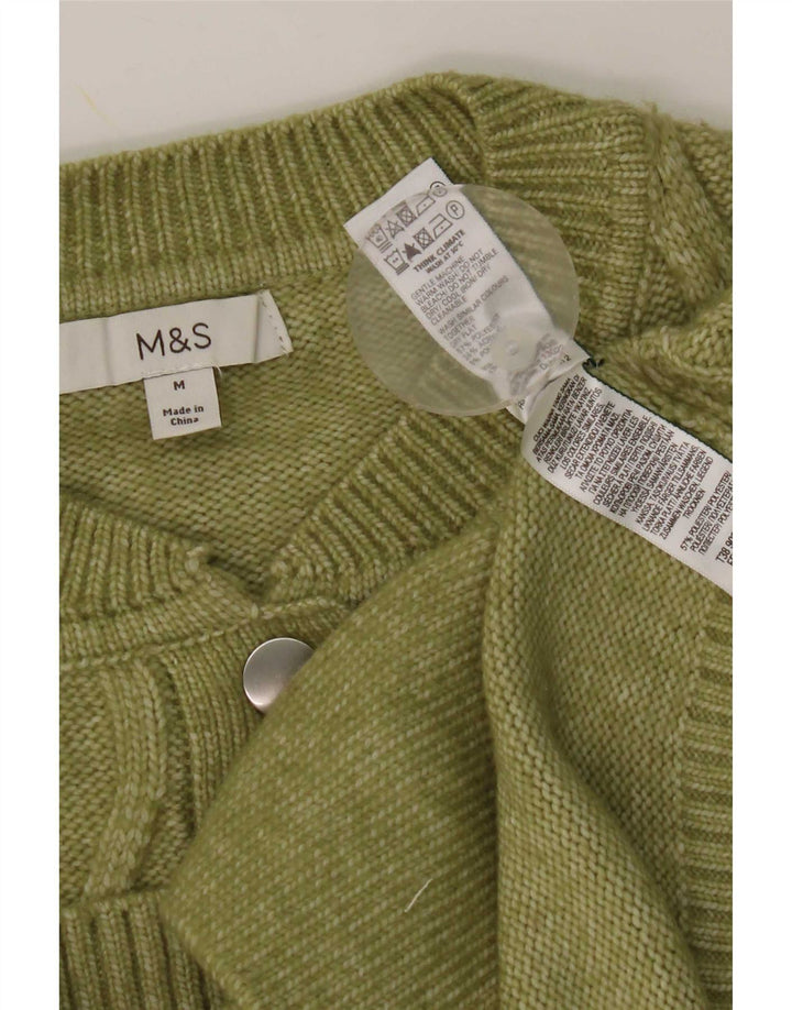 Pulover cardigan pentru femei Marks & Spencer UK 14 Poliester verde mediu